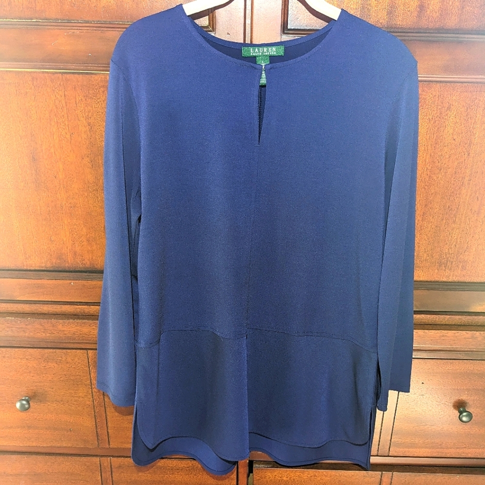 Lauren by Ralph Lauren Blue Top